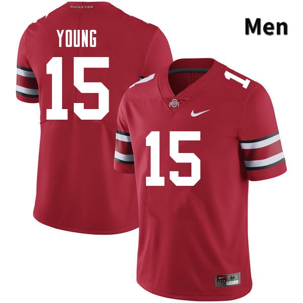 Ohio State Buckeyes Craig Young Men's #15 Red Authentic Stitched College Football Jersey